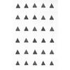 MégaCréa DIY - Motif Thermocollant transfert Customisation textile Triangle Noir 1 cm