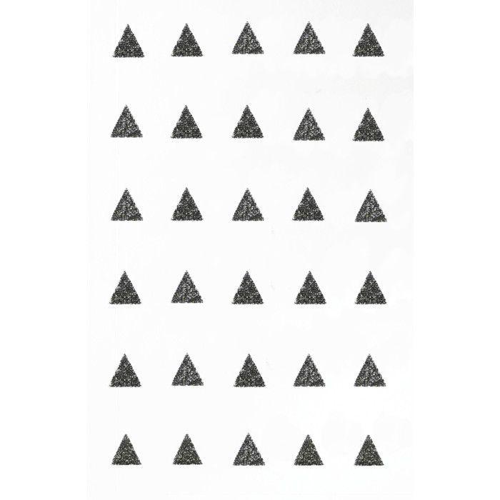 MégaCréa DIY - Motif Thermocollant transfert Customisation textile Triangle Noir 1 cm