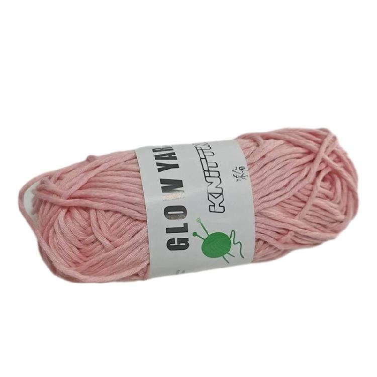 2mm Glowing Cotton Yarn for Handmade Hat Crochet Thread Supplies Knitting Yarn