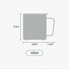 Tyeso 400ml Stainless Steel Vacuum-insulated Cold Insulated Coffee Cup with Handle High Aesthetic Value Vacuum Flasks for Daily With Coffee Sticker