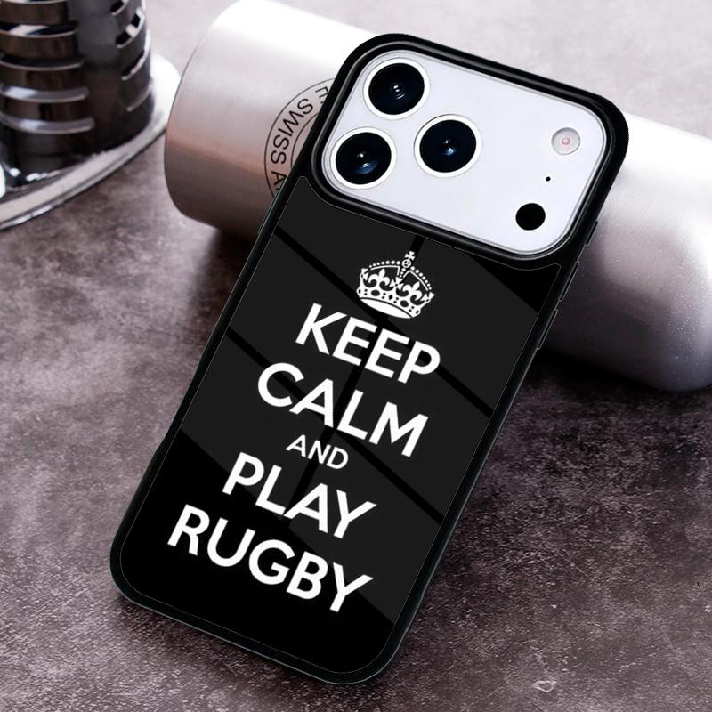 Rugby Football Sport Phone Case for iPhone 17 16 15 Pro Max Air 14 13 12 11 Plus Shockproof Capa Cover