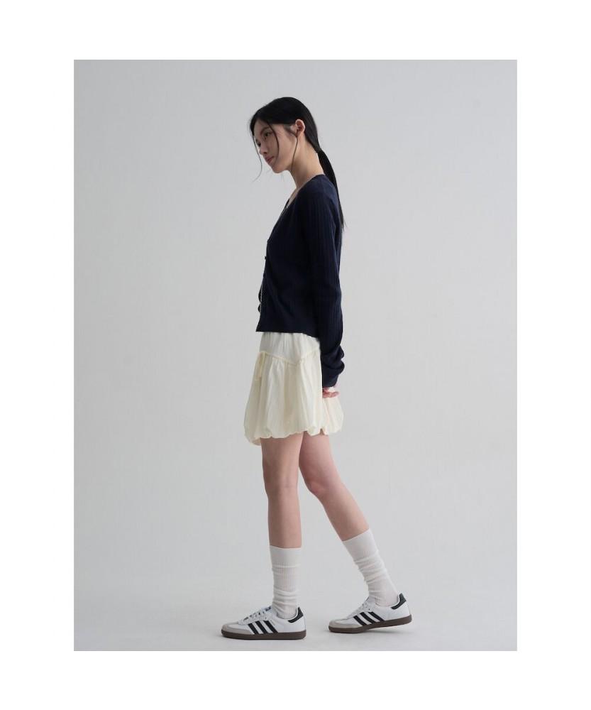 8SECONDS Ribbon Balloon Mini Skirt Ivory