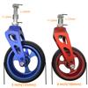 A Pair of Sports Wheelchair Front Wheels and Forks, 5inch Wheels, Made of Aluminum Alloy with Pu Wheels, High-Speed and Silent