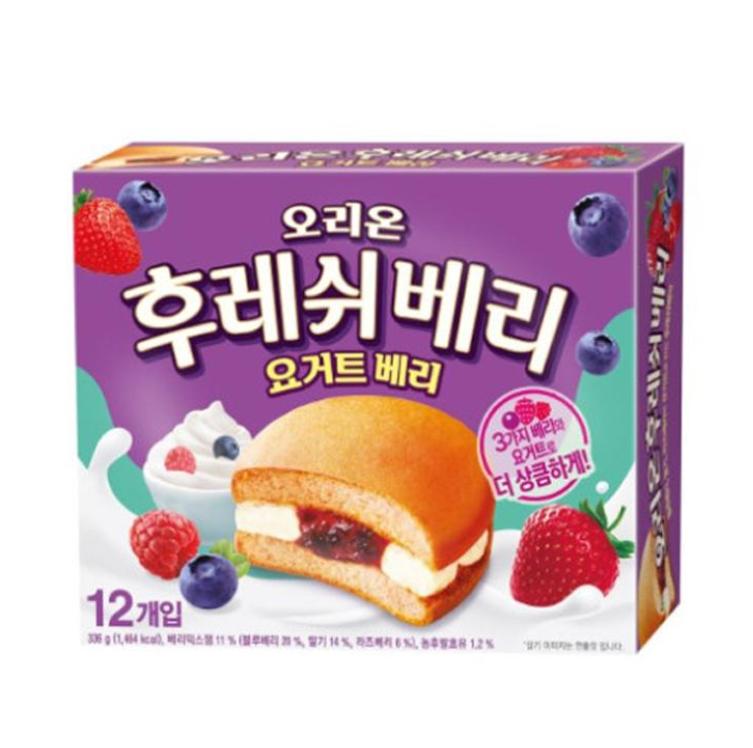 Orion Fresh Berry 12pcs (Strawberry Banana / Strawberry / Melon / Yogurt Berry / Peach)
