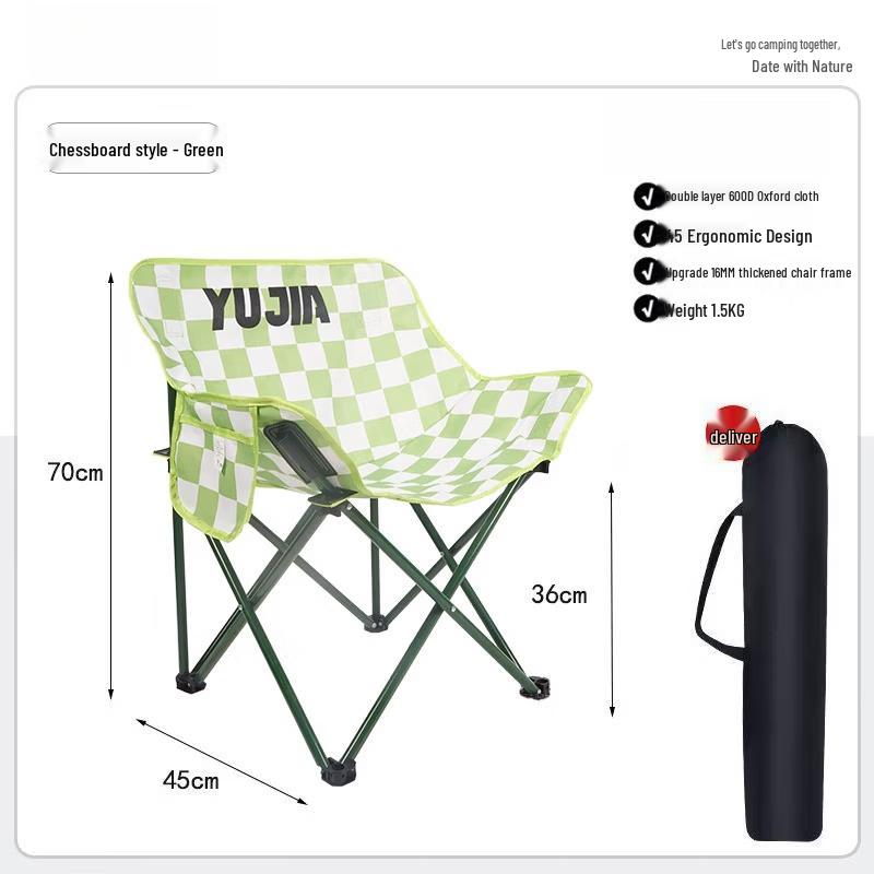ZISIZ Outdoor Portable Folding Camping Chair