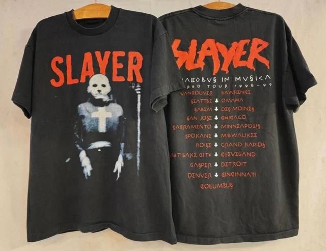 

Vintage Slayer Diabolus In Musica 1998-99 World Tour Band T-Shirt 2XL