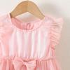 Girls' Fashionable Bow Tie Netted Chiffon Dress - Summer Children's Princess-style Dress