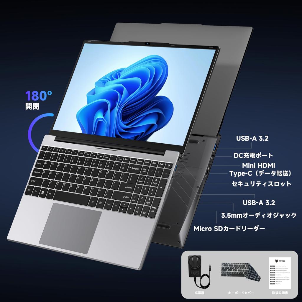 Intel N95 Laptop with 16GB RAM and 512GB Up To Faster Than the 1920x1080 IPS Windows 11 34Wh USB Full Fast Heat Quiet Desktop PC with BT TF Card
