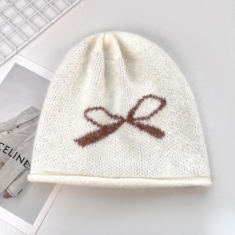 Dui Dui Hat Women's Autumn and Winter Warm Ear Protection Knitted Hat Korean Style Large Head Circumference Wool Hat