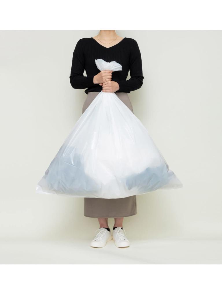 Chemical Japan Müllsack, dick und langlebig, durchscheinend, milchig weiß, 90 l, 50 Blatt, Blätter x 10, Breite 90 cm, Höhe 100 cm, Dicke Plastiktüte extra