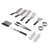 12Pcs Stainless Steel Grilling Kit Food Grade Material Heat Resistant BBQ Grill Tool Set with for