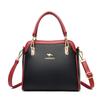 Borsa a tracolla, borsa a spalla, borsa a mano con contrasto di colore per donna