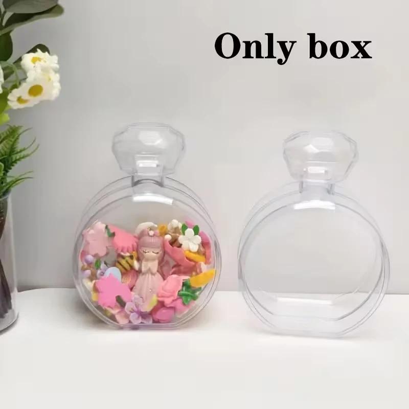 Perfume Bottle Portable Decoration Multipurpose Container Unique Acrylic Empty Bottle Perfume Dispenser Eternal Flower Bottle