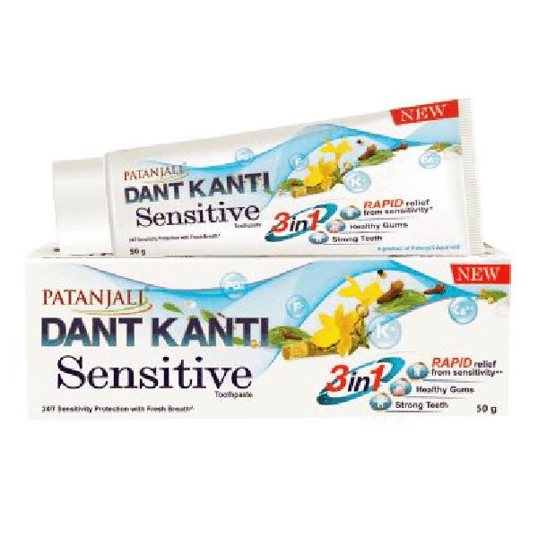 Empfindliche Zahnpasta 50 g Patanjali Dant Kanti 50 g + 50 g