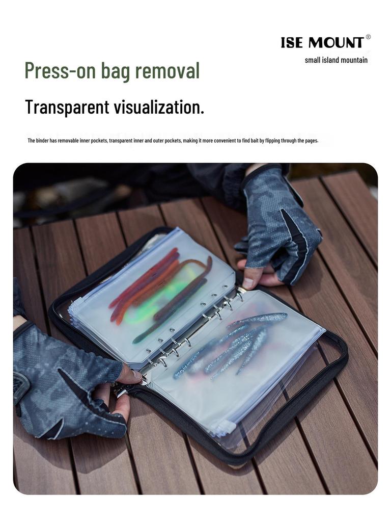Wasserdichte A6 PVC-Reißverschlusstasche mit großem Fassungsvermögen zur Aufbewahrung von Angelködern