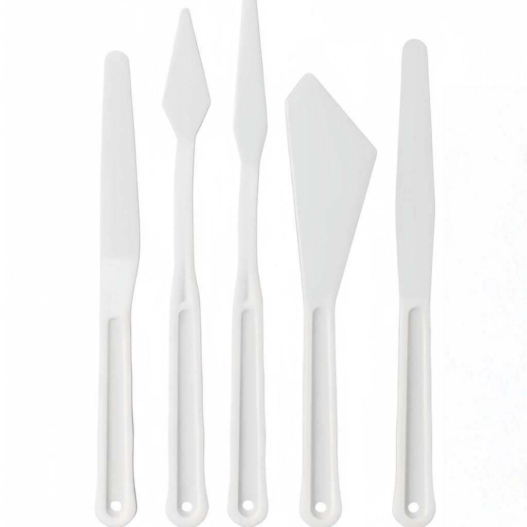 Plastic Palette Knife Set (Single/5pcs/6pcs) for Watercolor, Acrylic, Oil Painting