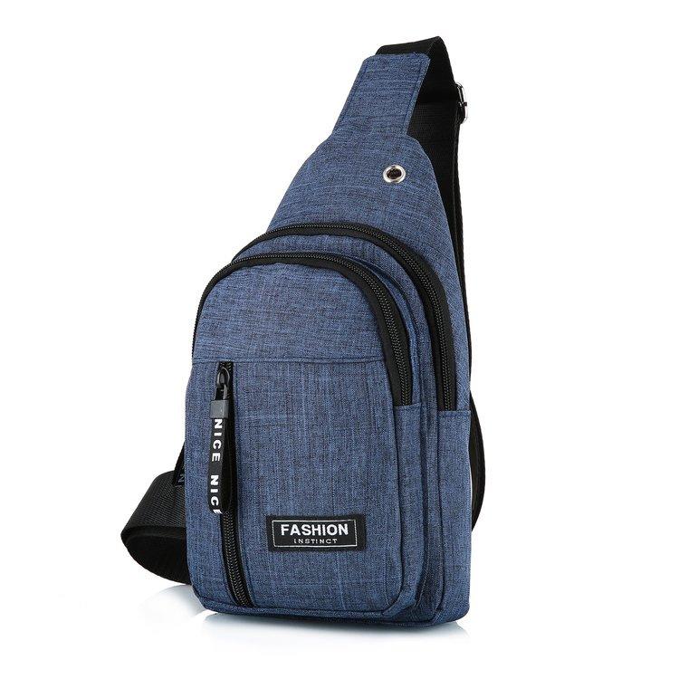 New men's breast bag, casual hiking multi-purpose chest shoulder messenger bag men's backpack
