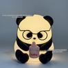 Silicone Panda Night Light: Baby Bedroom Lamp, Eye-Friendly & Rechargeable for Night Feeding