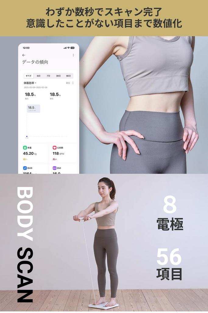 Medifeel Body Composition Smartphone Weight Measures Body Subcutaneous Visceral Body and Somatic Cells ME210S Analyzer, Connectivity, Scale, Fat,