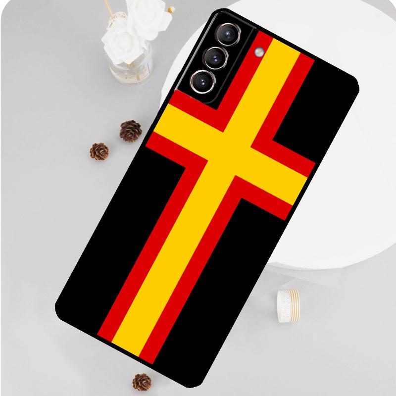 Germany Flag Banner Phone Case For Samsung Galaxy S24 S26 Ultra S20 S21 S22 S23 S25 Plus S10 S25 FE Funda Cover