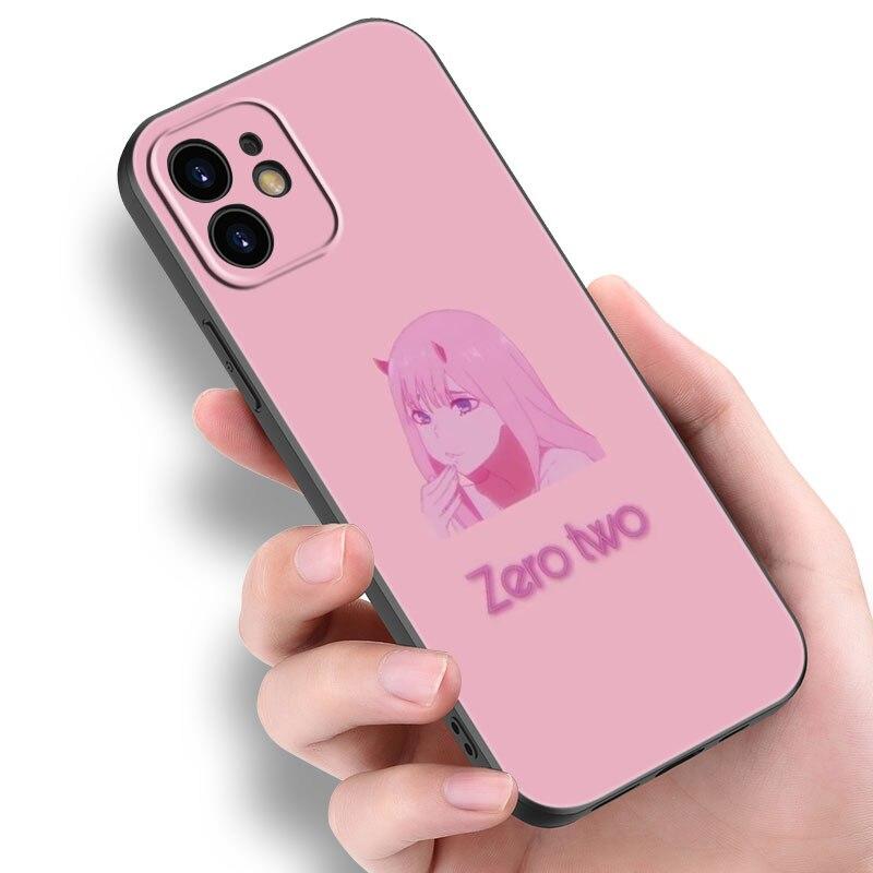 Zero Two Darling in the FranXX Anime-Hülle für Apple iPhone 14 13 12 Mini 11 Pro Max 7 8 XR X XS 7 8 Plus SE 2020 2022 Cover