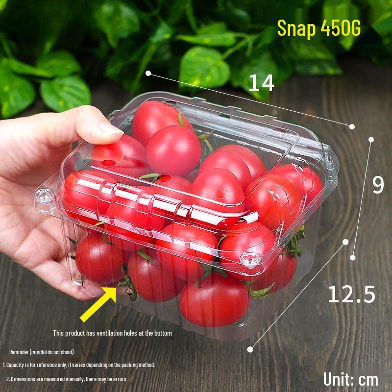 Handun 450 Disposable Round Multi-Hole Fruit Boxes (400 Count)