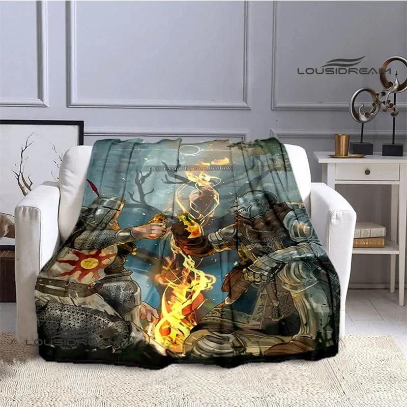 Dark Souls D Game Printed Throw Blanket  Soft Cozy for Home Travel Bed Picnic Birthday Gift