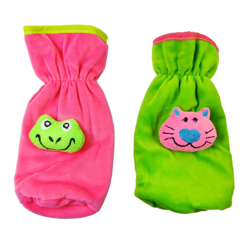 @ Baby Bottle Cover Soft Velvet Pink & Green For Feeding UKZQ410 50%off