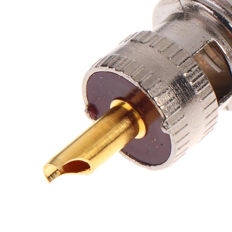 1Pc Pl259 Solder Connector Plug With Reducer For Rg8X/ Rg213 Coaxial Cable Nickel Plated Brass Gold Contacts High Reliability
