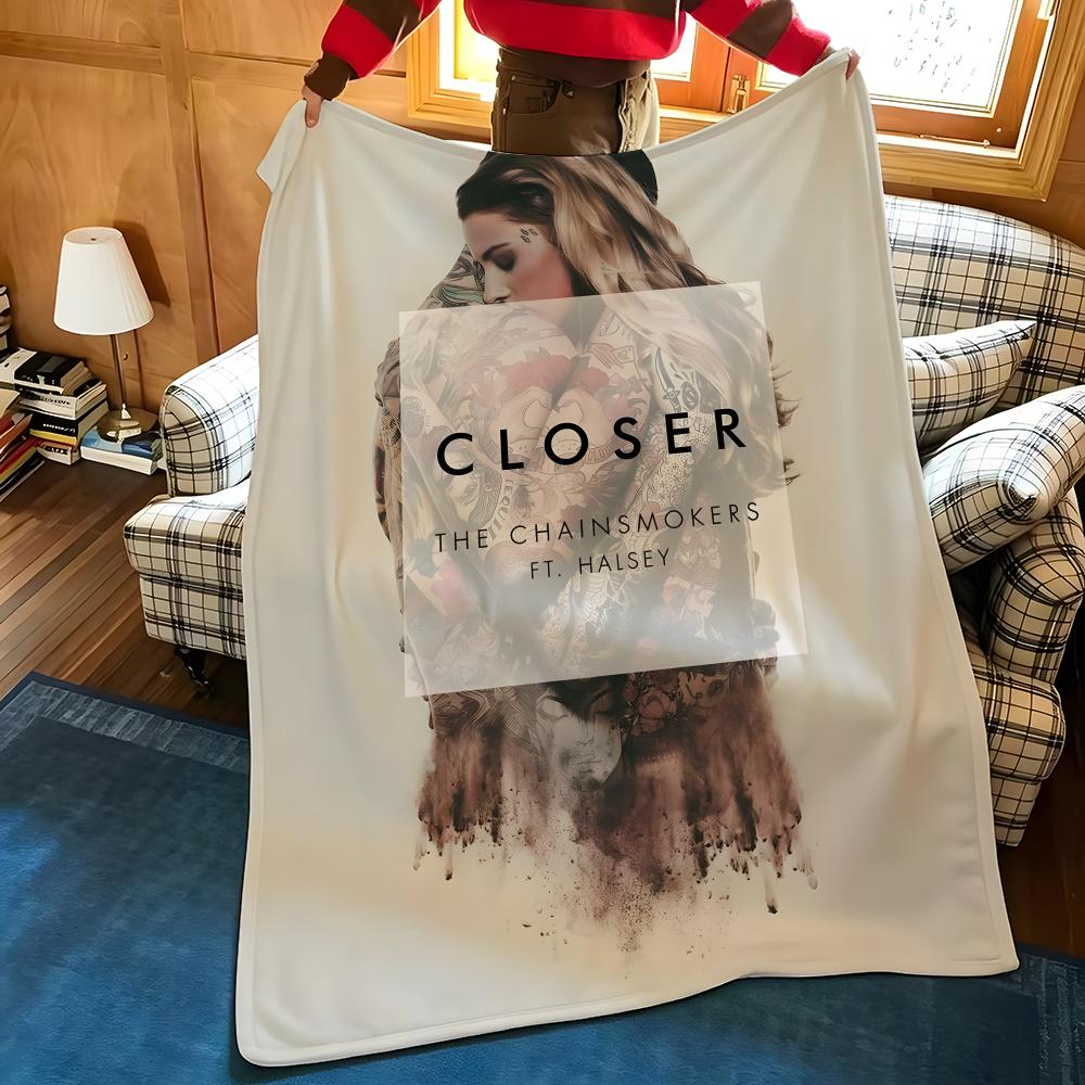 Music T-The C-Chainsmokers Throw Flannel Cozy Print Blanket, Portable, Durable Machine Washable cute Cool