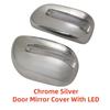 For Toyota Corolla Allex Allion 2001 2002 2003 2004 Car ABS Chrome Rearview Accessories Trim Door Mirror Covers With LED Light