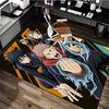 1pc Anime Cartoon Design Jujutsu Kaisen Chair Mat - Seasonal Gift for Office, Home Decor, Living Room, Bedroom, Game Room - Non-Slip Carpet Suitable f