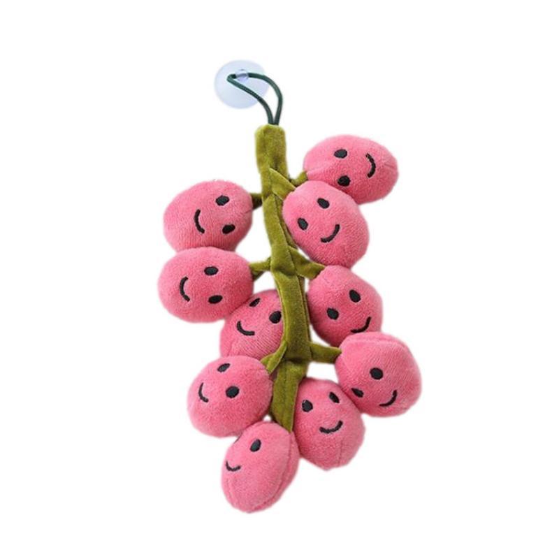 Funny Grapes Plush Toy Doll Unique Fruit Decorative Pendant For Creative And Quirky Decoration Short Plush Stuffed Toy