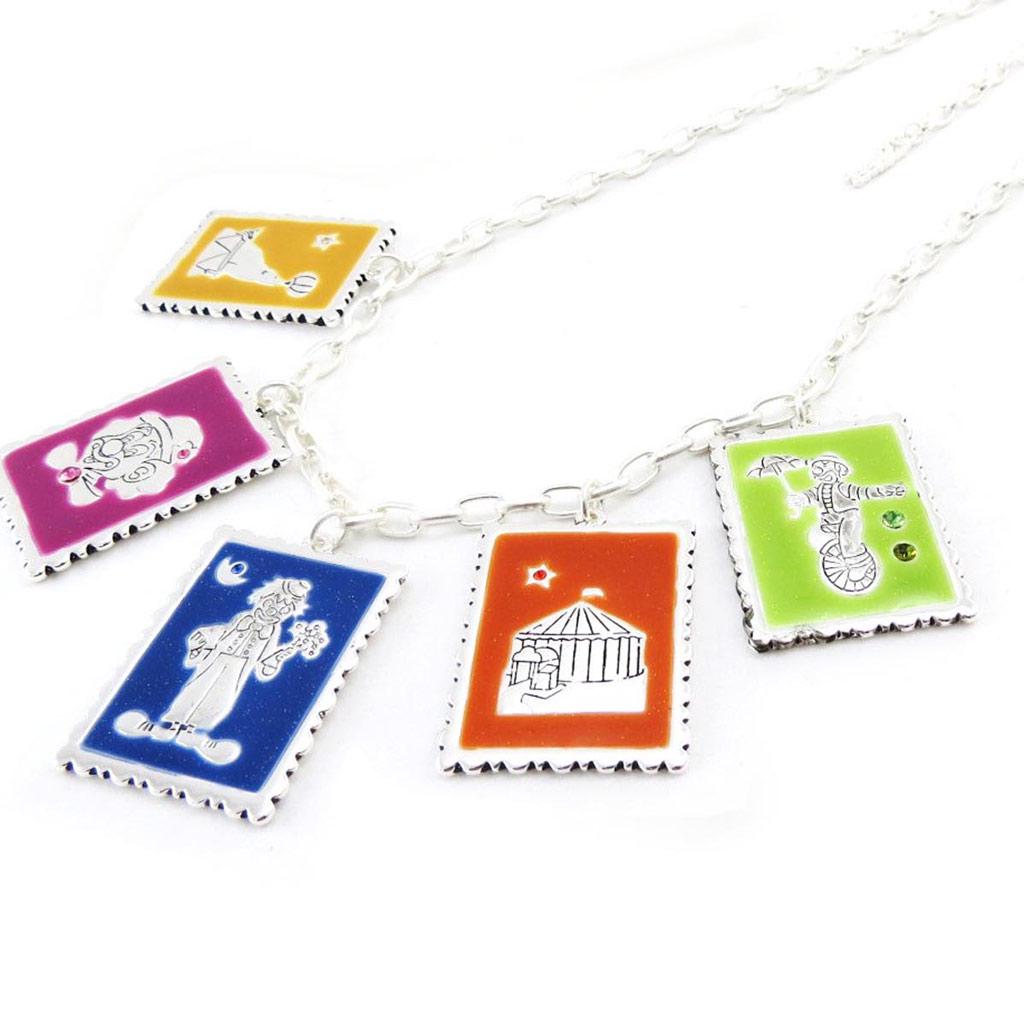 Les Trésors De Lily [J2811] - Multicolored 'Circus' Designer Long Necklace