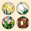 Flower Bouquet Lily Potted Plant Building Blocks Decor Bricks Set Toys For Children Kids Gift