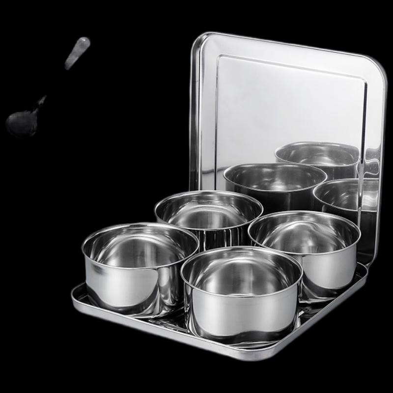 Commercial Four-Compartment Seasoning Container