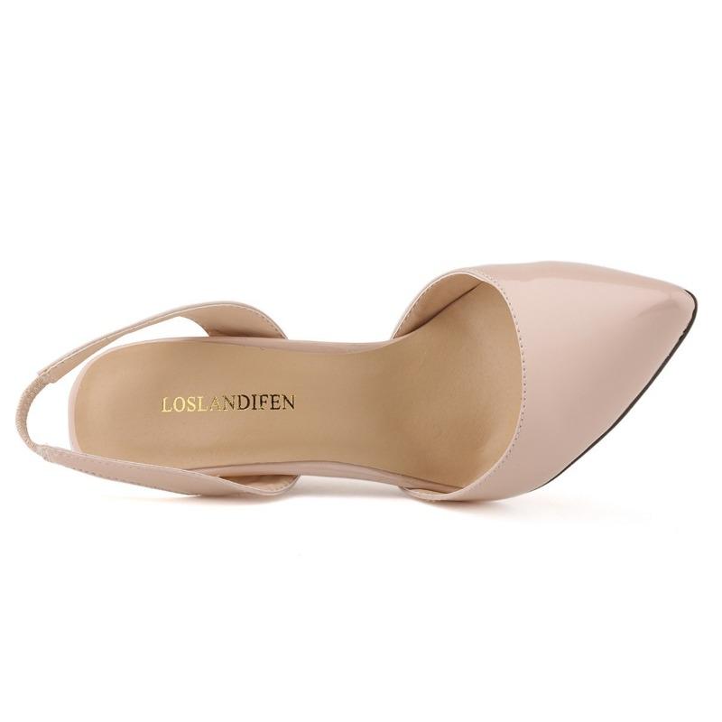 Dámské 11cm Sexy sandály na vysokém podpatku Lodičky se špičatou špičkou Boty z lakované kůže