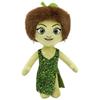 Soft Plush Doll Stuffed Toy with Fabric Dress and Textured Hair Stuffed Animal Figure for Collectors and Display