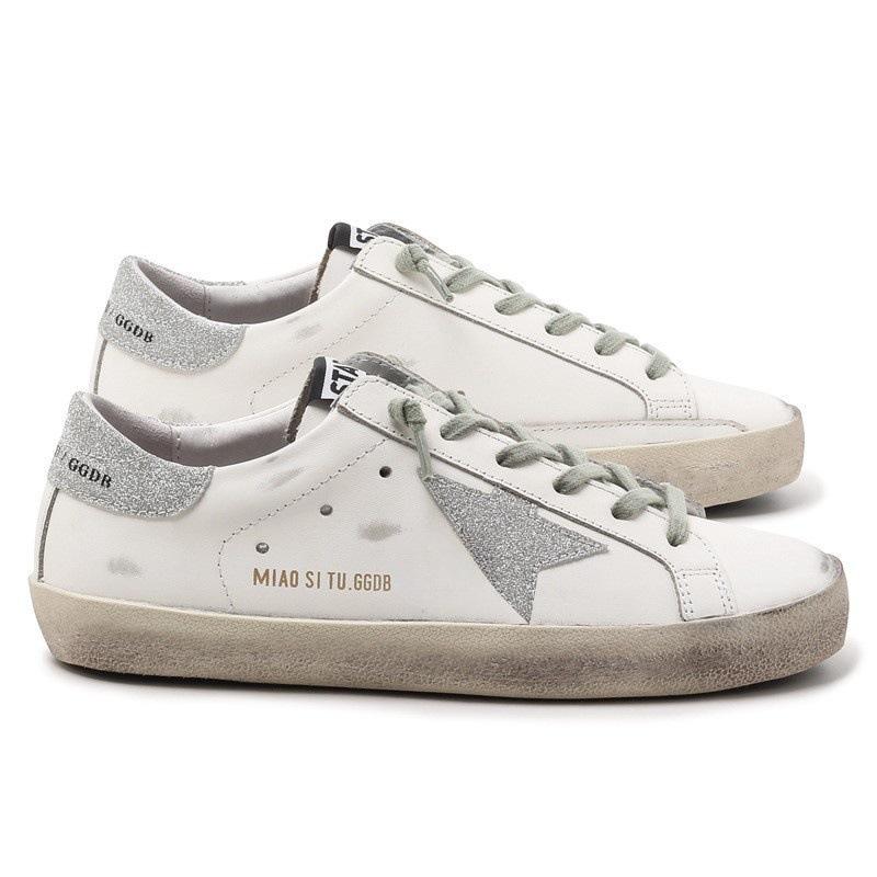 Chaussures décontractées pour hommes et femmes étoiles petites chaussures sales nouvelles polyvalentes chaussures de skate chaussures sales cuir de vachette chaussures blanches