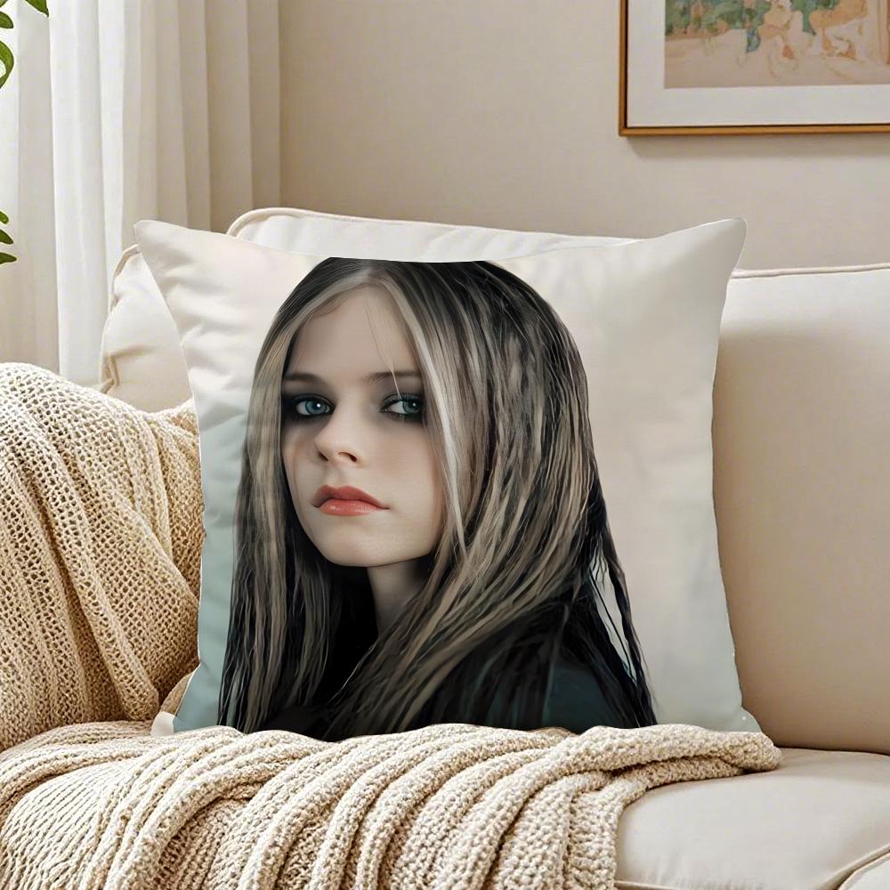 Music PopPunk AAvril LLavigne Cushion Cover Pillowcase Antidustmite Living Room Sofa Decor Cushion Room