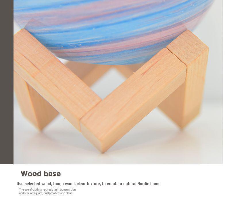 Creative Planet Moon & Starry Sky Projector: Remote-Controlled Night Table Lamp for Bedroom Atmosphere