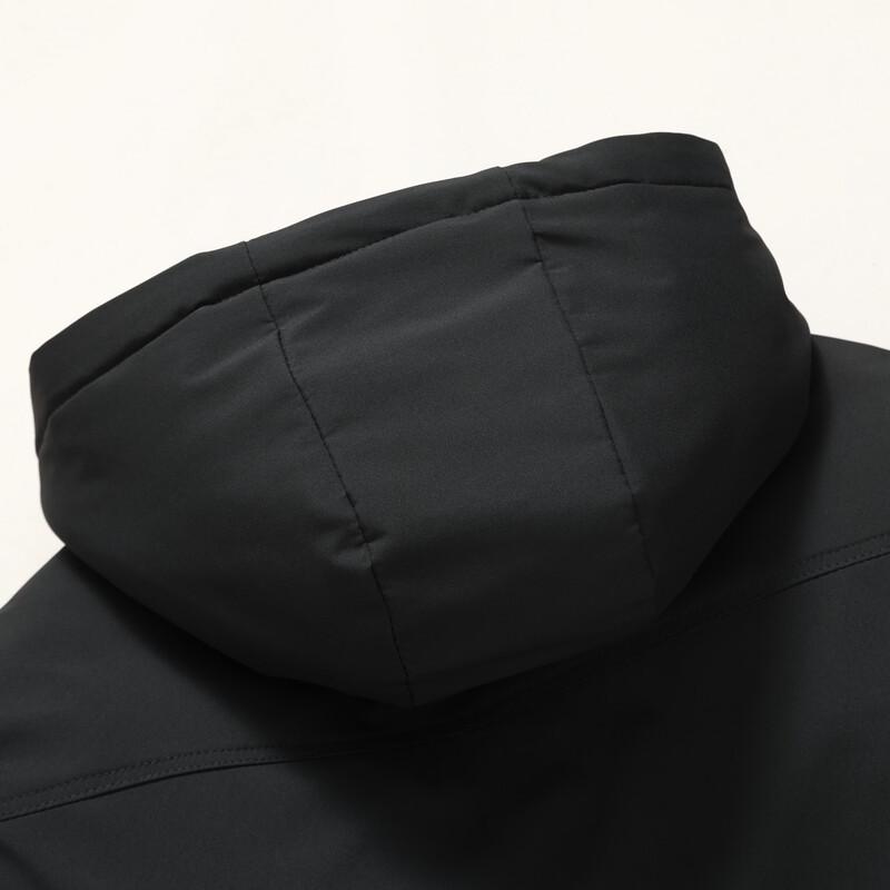 Peimeng Men's Casual Zip-Up Detachable Hood Jacket