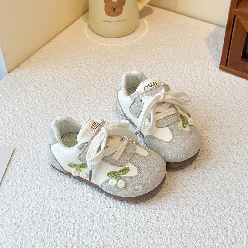 

Девичьи бархатные кроссовки принцессы - Новинка 2025 Осень/Зима, Повседневные кеды для малышей и детей 32