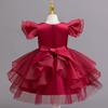 Christmas Models Children's Dresses Fluffy Middle and Large Children's Performance Dresses Dresses 368 Children's Princess Dresses Mesh Dresses