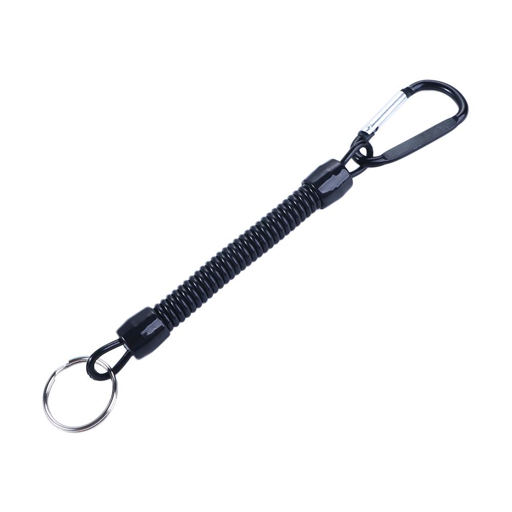 Climbing Keyring Tackle Outdoor Retractable Tools Lanyards Carabiner Spring Rope Fishing String