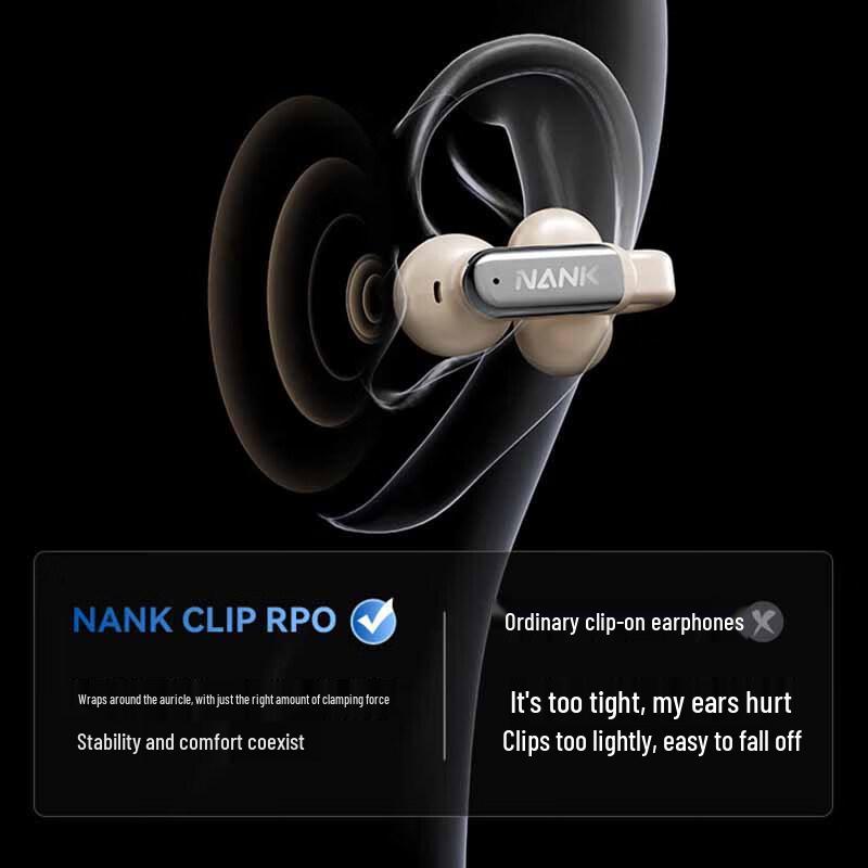 NANK Clip Pro Open-Ear True Wireless Ear-Clip Bluetooth Headset