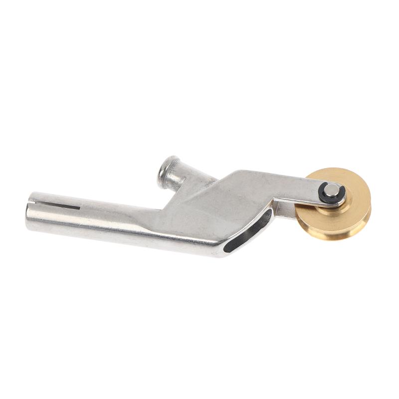 Floor Welding Nozzle Round Mouth with Wheel PVC Flooring Welding Nozzle Accessory Stainless Steel Alloy