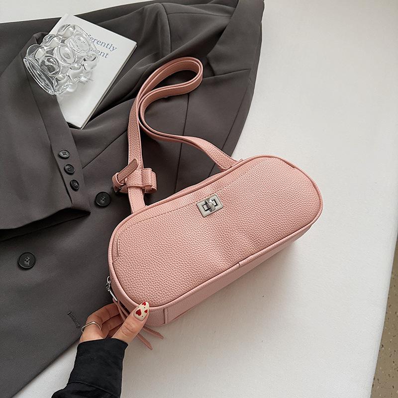 2025 Summer Niche Shoulder Bag Fashion Commuter Handbag Korean Simple Casual Underarm Bag Women's Bag