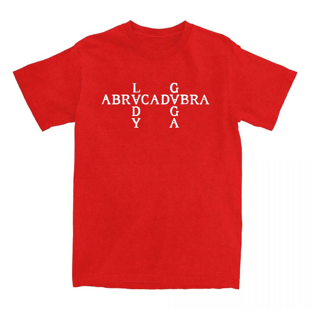 Abracadabra Lady Gaga Mayhem Album Tshirts Short Sleeve Round Neck Women Tshirt Cotton Tees Camisetas Casual Hip Hop Streetwear