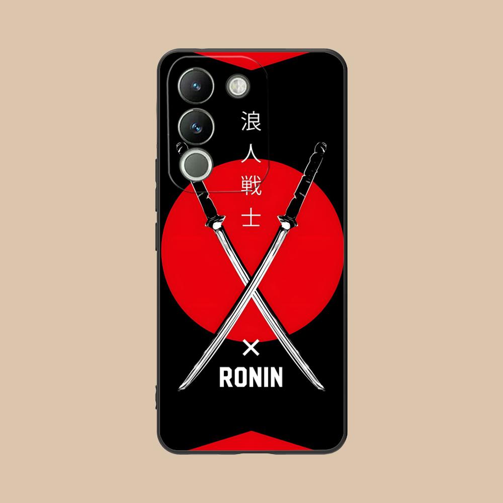 Katana Samurai Ronin Sakura Phone Case for VIVO V60 V50 V40 V30 V29 V27 V25 V23 Pro Lite 5G Colorful Printing Cover Pretty Cover